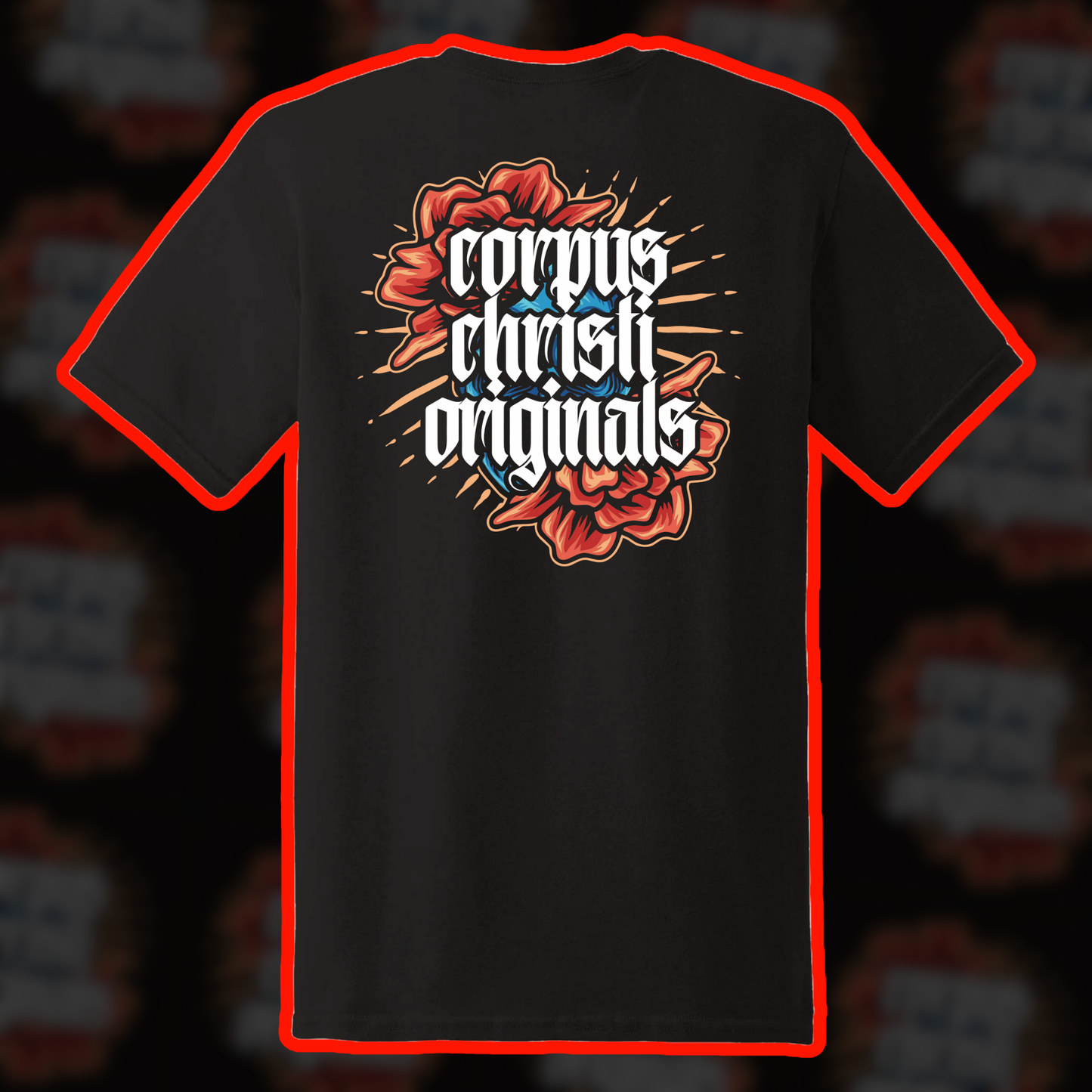 Corpus Christi Originals Rose Logo Tee