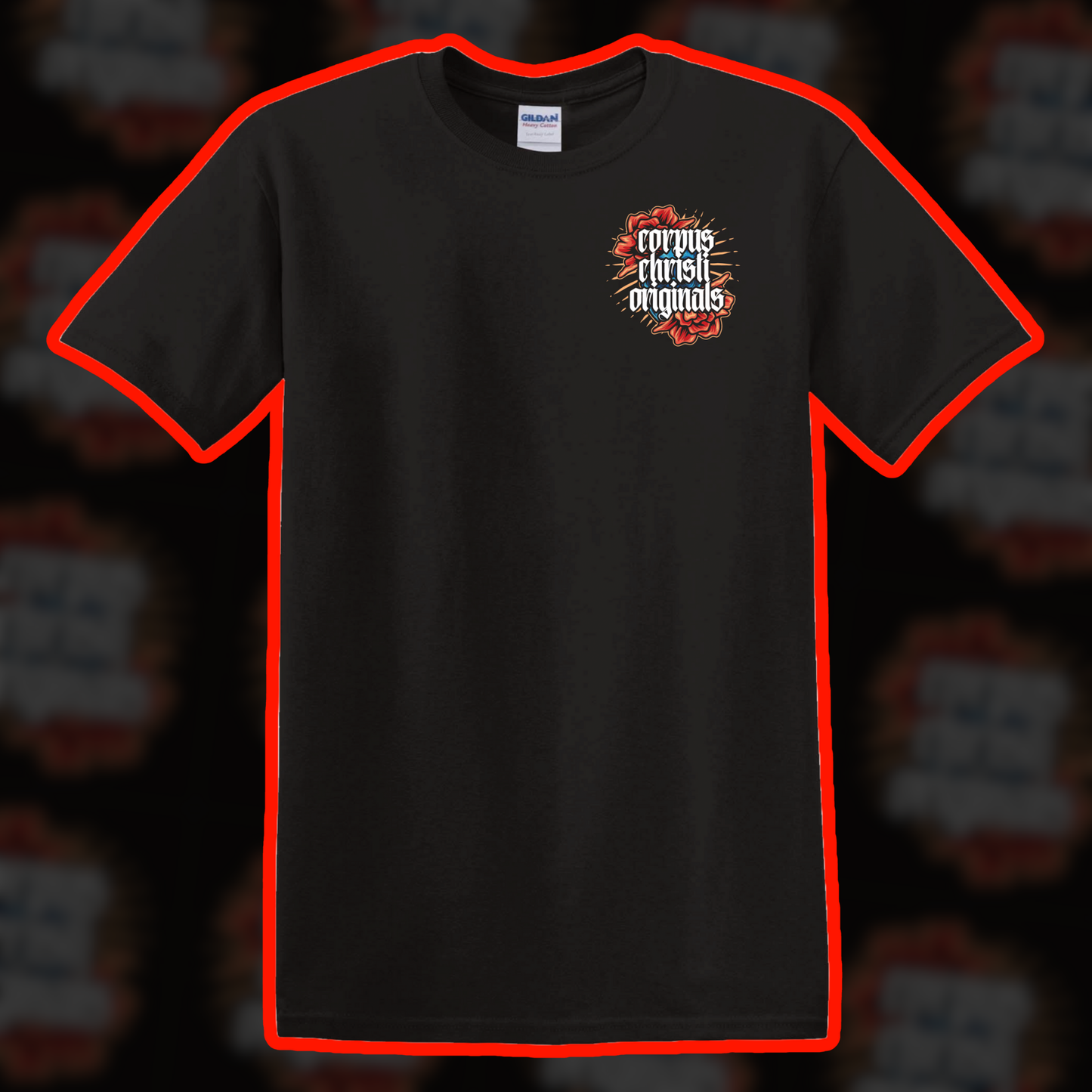 Corpus Christi Originals Rose Logo Tee