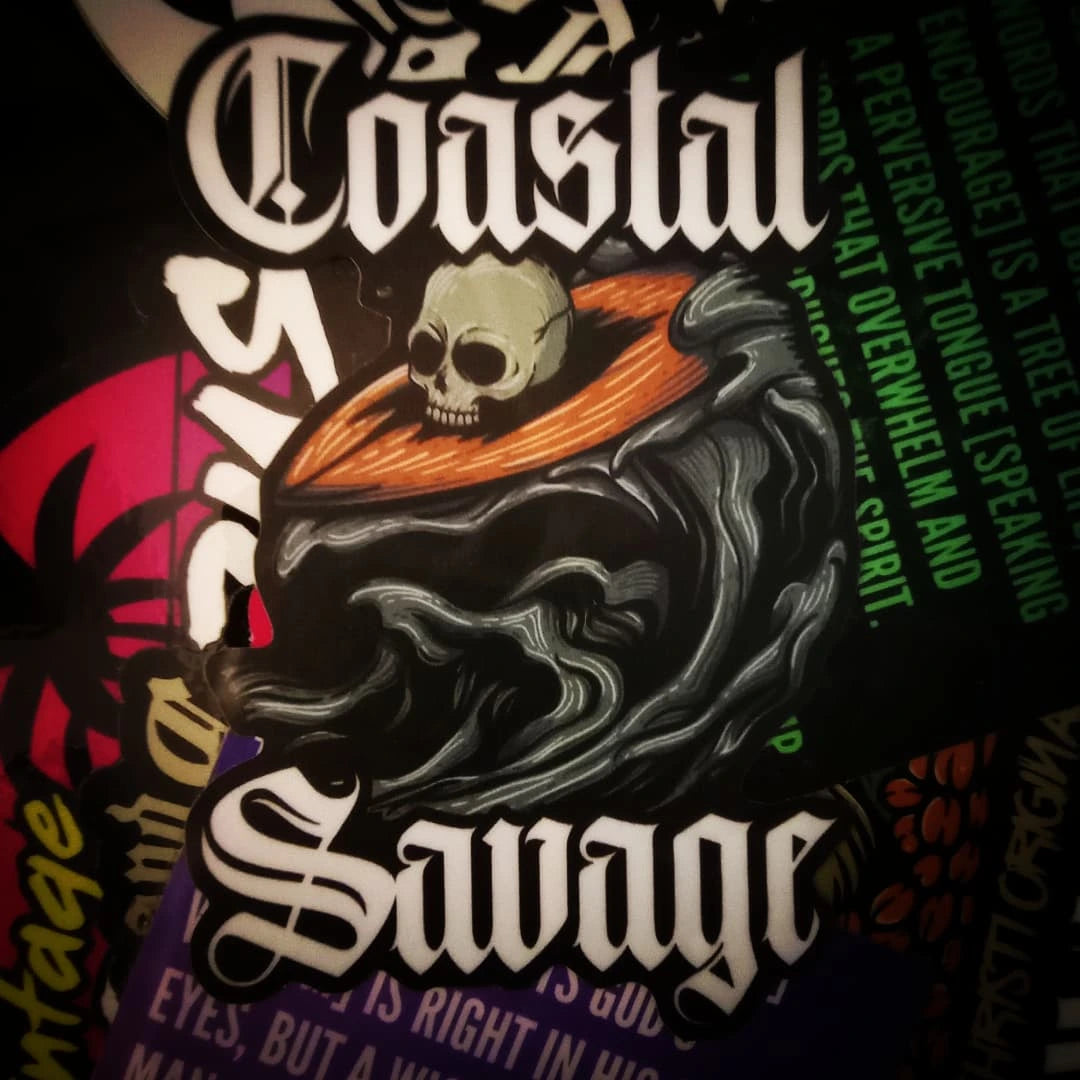 Coastal Savage Sticker