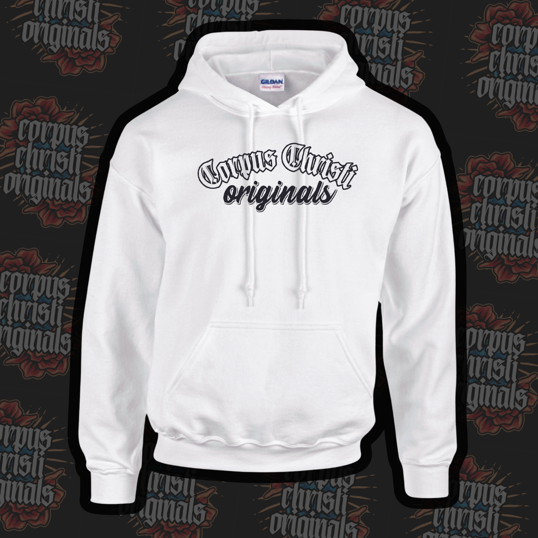 Corpus Christi Originals White Logo Hoodie