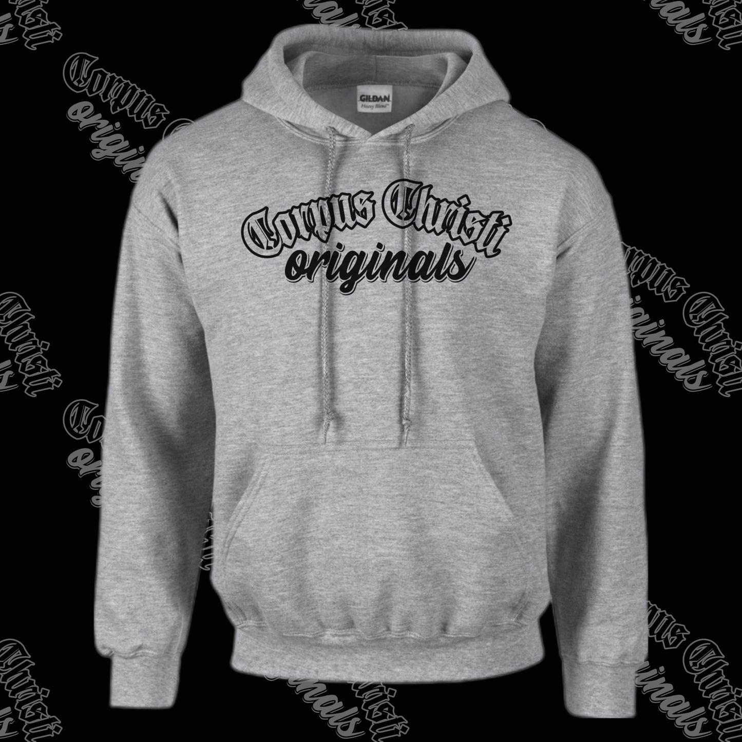 Corpus Christi Originals Grey Logo Hoodie