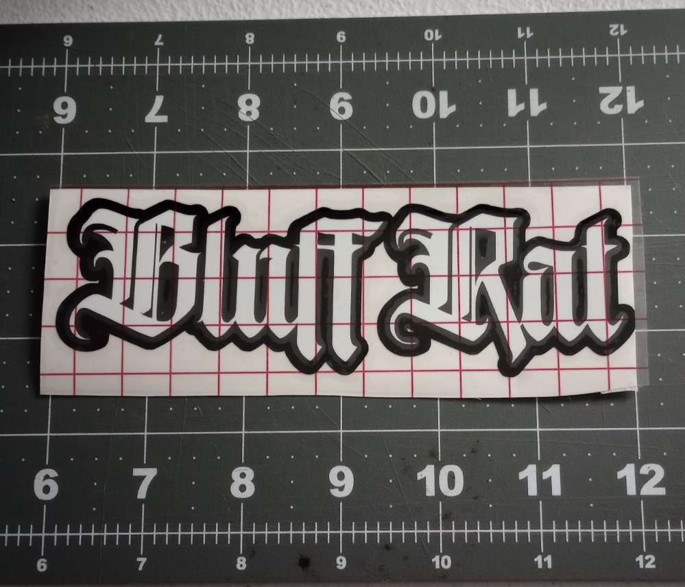 Bluff Rat Die Cut Decal