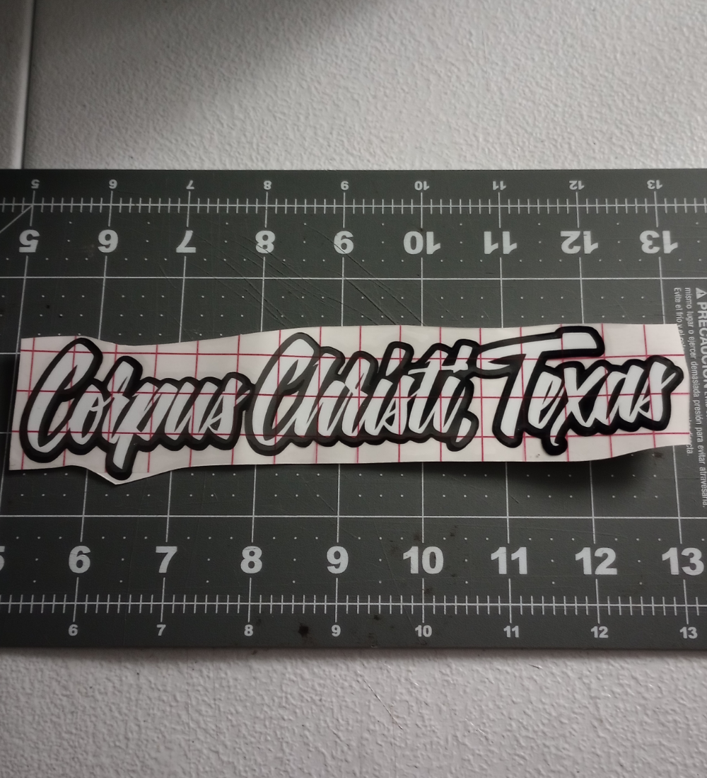Corpus Christi, Texas Die Cut Vinyl Decal