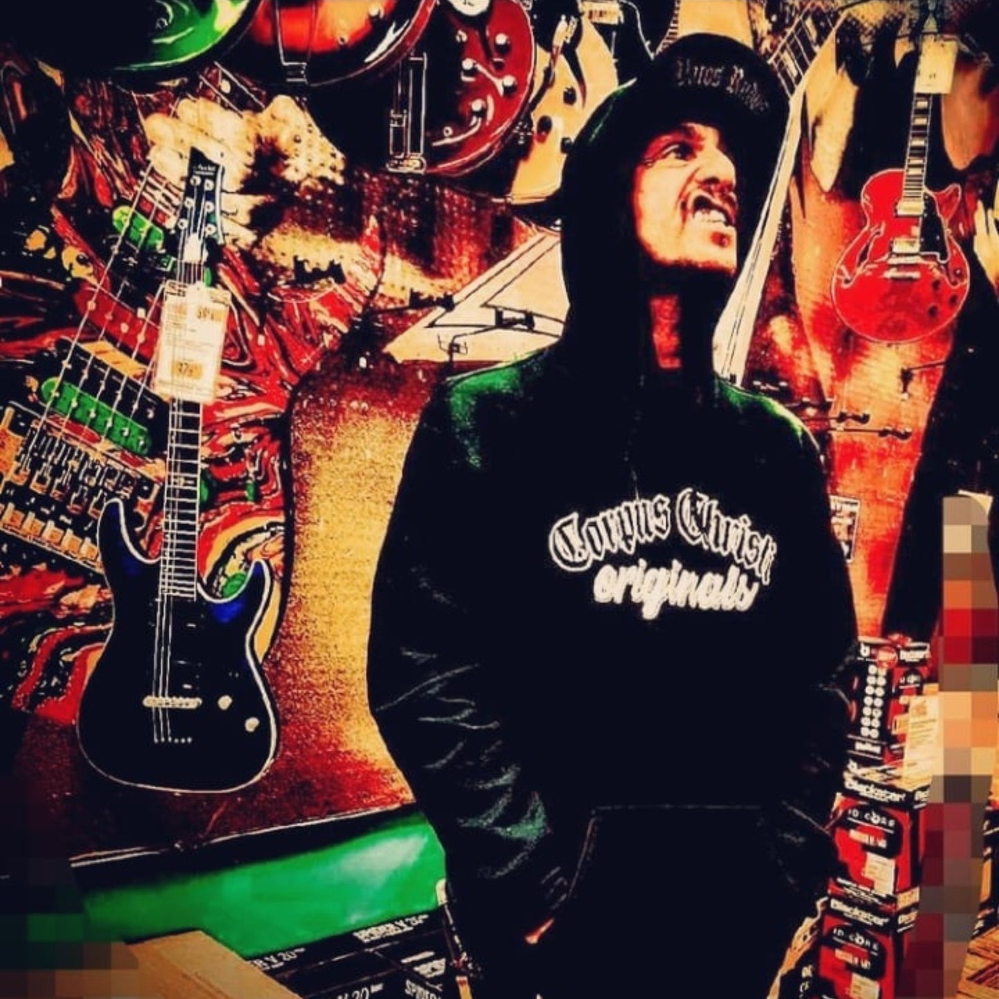 Corpus Christi Originals Black Logo Hoodie