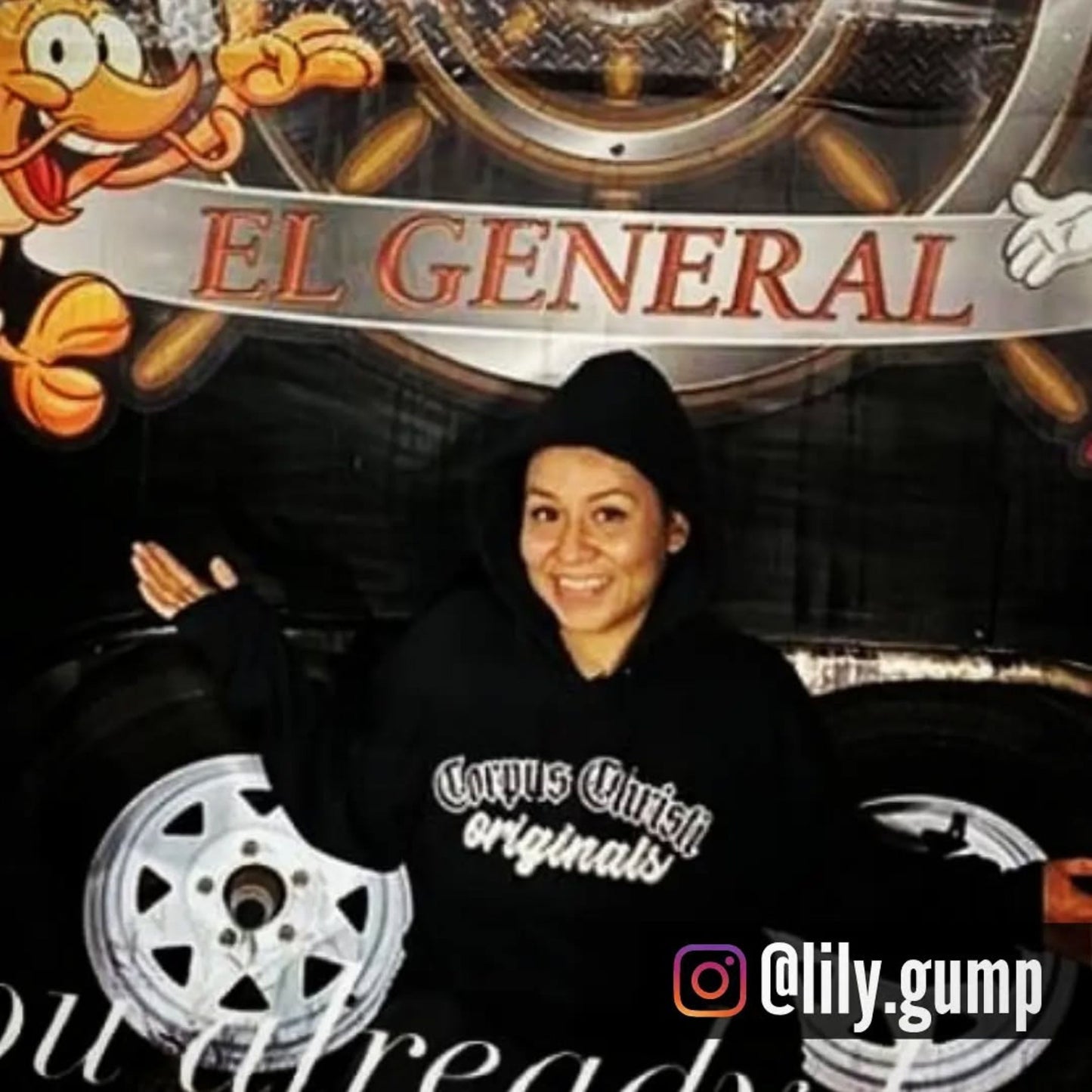 Corpus Christi Originals Black Logo Hoodie