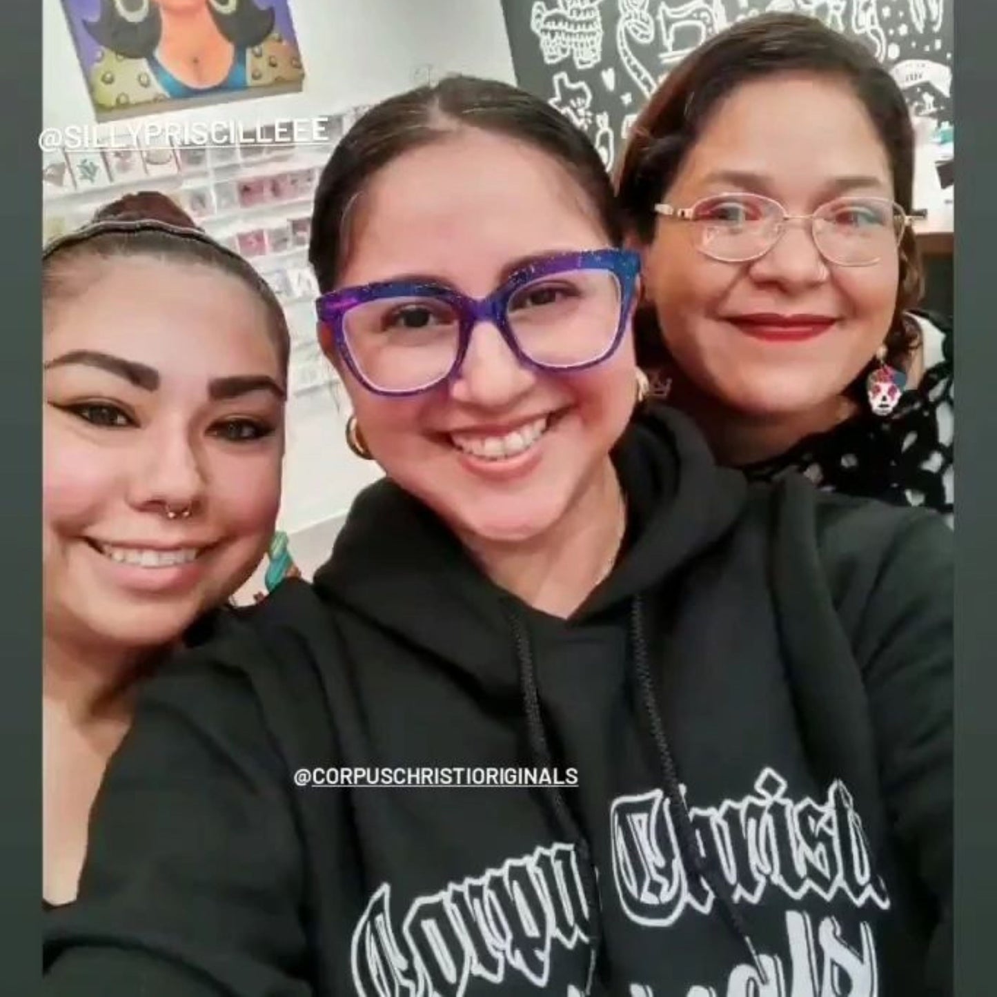 Corpus Christi Originals Black Logo Hoodie