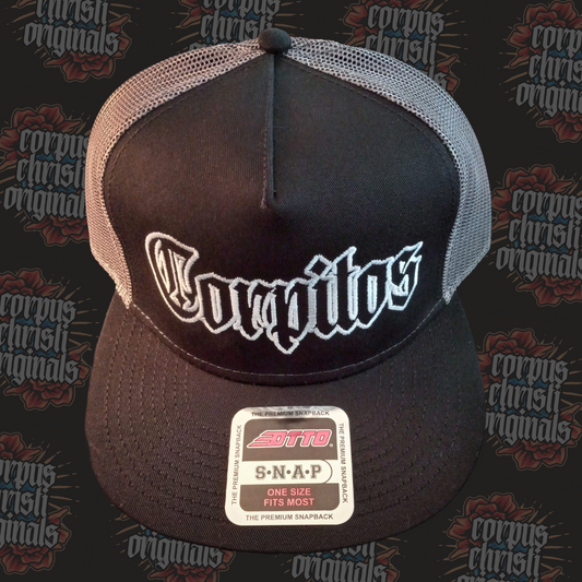 Corpitos Trucker Cap/Hat - Version 1 - Black/Gray