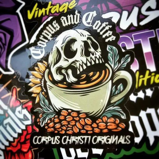 Corpus and Coffee Sticker