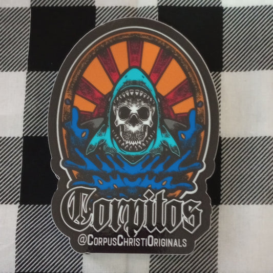 Corpus Christi Originals Corpitos Shark Sticker