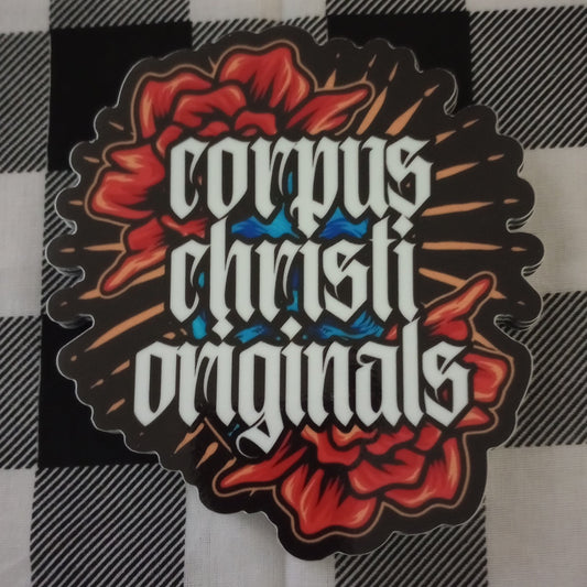 Corpus Christi Originals Rose Logo Sticker