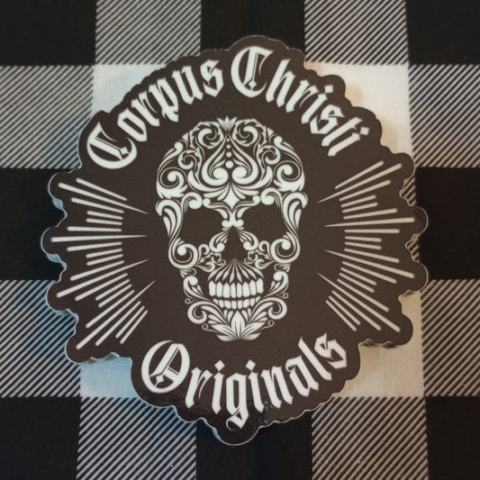 Corpus Christi Originals Sugar Skull Sticker
