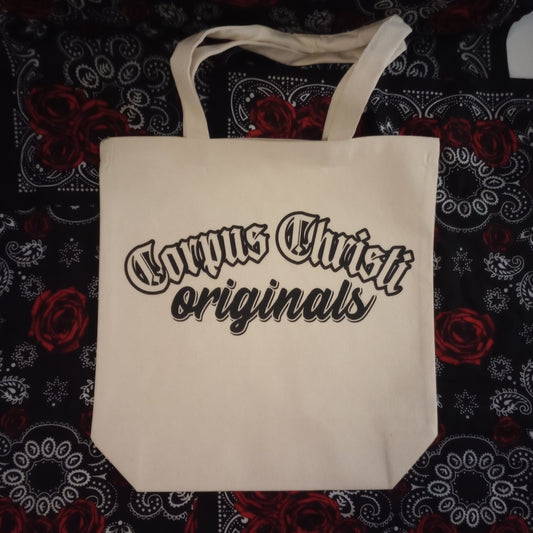 Corpus Christi Originals Logo Tote Bag - Natural